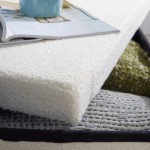 クリーム色の長方形テディベアプラッシュ収納フットスツール